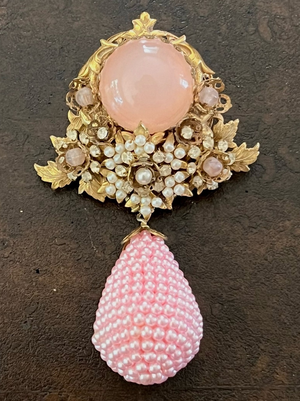 Vintage Stanley Hagler Dangle Drop Brooch